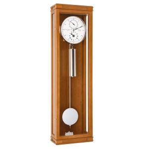 Hermle precisieregulateur Greenwich – kersenhout, maandloper