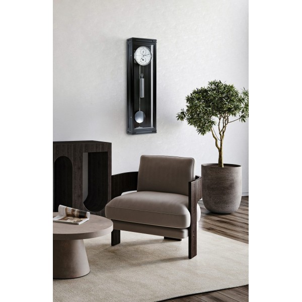 Hermle precisieregulateur Greenwich – zwart, maandloper