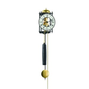 Hermle skelet-wandklok Ravensburg – zwart