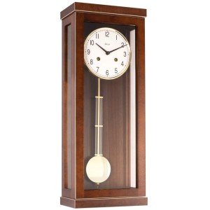 Hermle regulateur Linford – notenhout, halve-uurslag, 14 dagen
