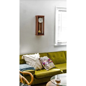 Hermle regulateur Linford – notenhout, halve-uurslag, 14 dagen 2