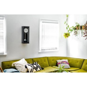 Hermle regulateur Linford – zwart, Westminster, 8 dagen