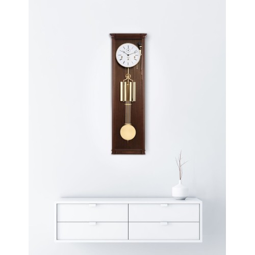 Hermle regulateur William – notenhout en messing