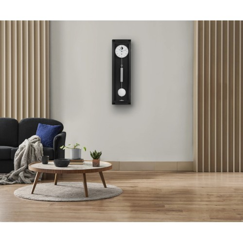 Hermle regulateur Hudson – wit, maandloper met maanbol