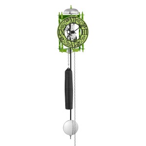 Hermle skelet-wandklok Ravensburg – groen