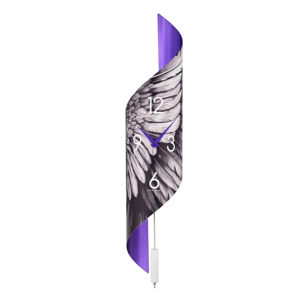 Hermle wandklok Savanna II – vleugelprint, quartz