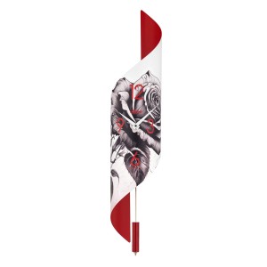 Hermle wandklok Savanna II – rozenprint, quartz