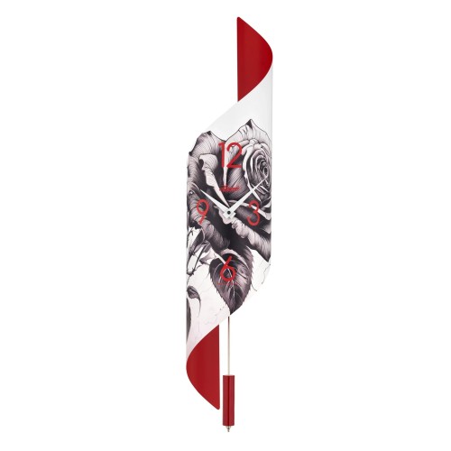 Hermle wandklok Savanna II – rozenprint, quartz