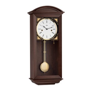 Hermle regulateur Newport – notenhout, halve-uurslag, 14 dagen