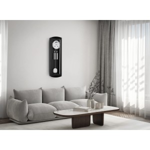 Hermle regulateur Mornington II – zwart met lichte wijzerplaat