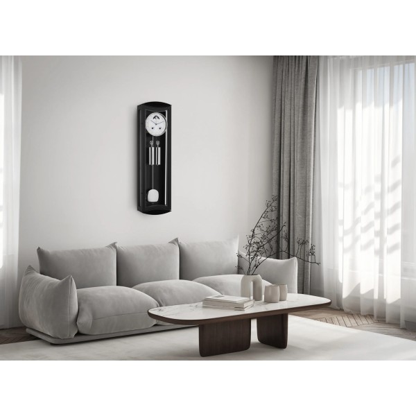 Hermle regulateur Mornington II – zwart met lichte wijzerplaat