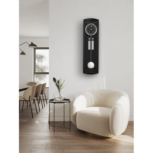 Hermle regulateur Mornington II – zwart met donkere wijzerplaat