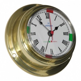 Altitude Quartz Klok Radiostilte Alarm Romeins Messing - 95 mm - Altitude - Quartz Klokken - 842 CAZ