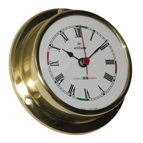 Altitude Quartz Klok Radiostilte Romeins Messing - 97 mm