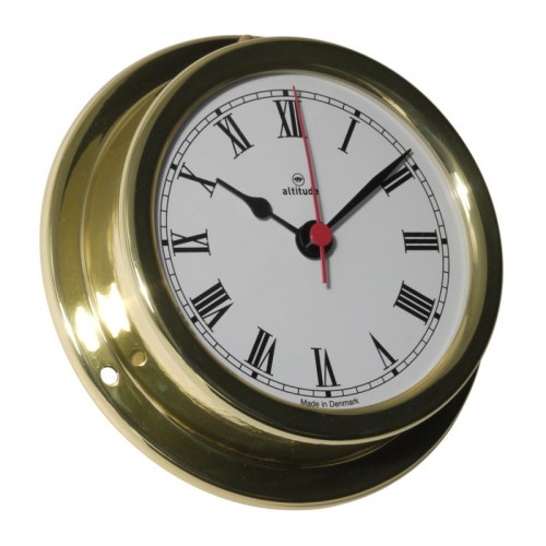 Altitude Quartz Klok Romeins Messing - 127 mm