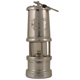 Welsh Miner Olielamp Vernikkeld Aluminium Klein - E Thomas & Williams Ltd - Olielampen - 1896 N