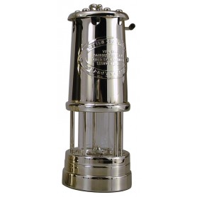 Welsh Miner Olielamp Vernikkeld Aluminium Groot - E Thomas & Williams Ltd - Olielampen - 1897 N