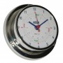 Vion Quartz Klok Radiostilte Glanzend RVS - 97 mm - VION - Quartz Klokken - A080 C
