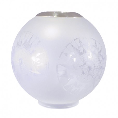 E.S. Sørensen Globe Lampenglas Top Ring Kompasmotief - ES Sorensen - Olielampen Accessoires - 100003