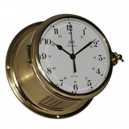 Schatz 1881 Royal 180 Quartz Klok Glazen Slaand Arabisch Mat Messing - Schatz 1881 - Getijdenklokken - 481 CSA
