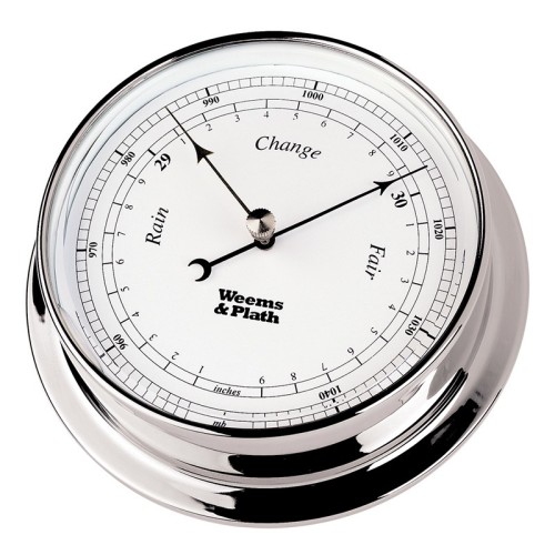 Weems & Plath Endurance I 125 Barometer Verchroomd Messing - 152 mm