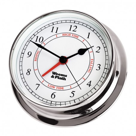 Weems & Plath Endurance I 125 Quartz Klok Getijden Arabisch Verchroomd Messing - 152 mm - Weems & Plath - Getijdenklokken - B...