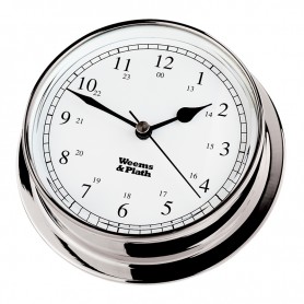 Weems & Plath Endurance I 125 Quartz Klok Arabisch Verchroomd Messing - 152 mm - Weems & Plath - Quartz Klokken - BAC3104