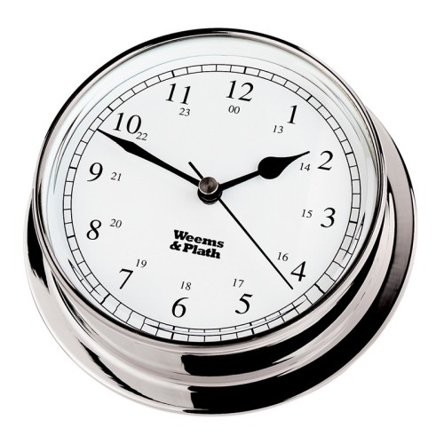 Weems & Plath Endurance I 125 Quartz Klok Arabisch Verchroomd Messing - 152 mm