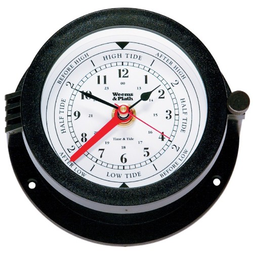 Weems & Plath Bluewater Quartz Klok Spatwaterbestendig Getijden Arabisch Styreen - 140 mm