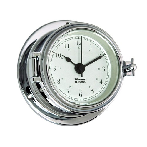 Weems & Plath Endurance II 105 Quartz Klok Arabisch Verchroomd Messing - 121 mm