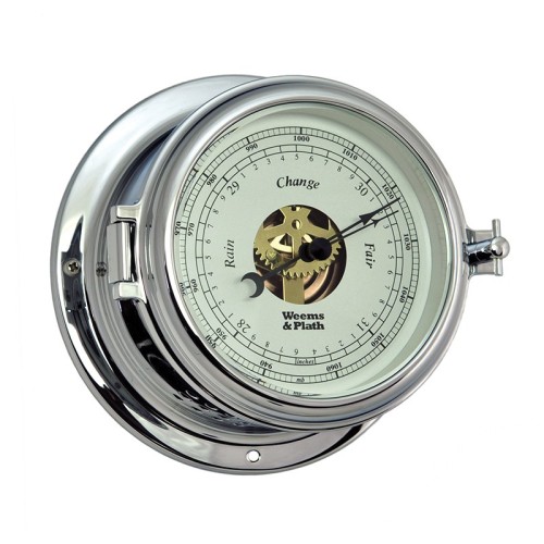 Weems & Plath Endurance II 115 Barometer Verchroomd Messing - 152 mm