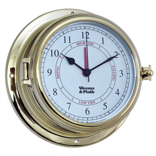 Weems & Plath Endurance II 135 Quartz Klok Getijden Arabisch Messing - 178 mm