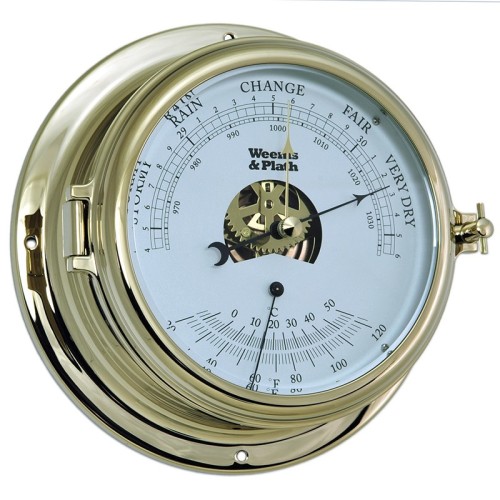 Weems & Plath Endurance II 135 Barometer Thermometer Messing - 178 mm