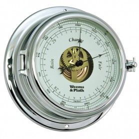 Weems & Plath Endurance II 135 Barometer Verchroomd Messing - 178 mm - Weems & Plath - Barometers - BAC3198