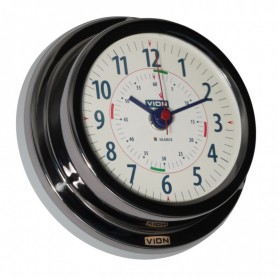 Vion Quartz Klok Radiostilte Titanium Gekleurd - 129 mm - VION - Quartz Klokken - A103 C