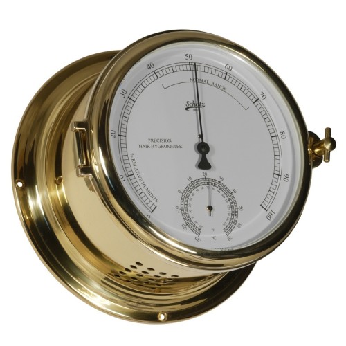 Schatz 1881 Royal 180 Hygrometer - Thermometer - Messing