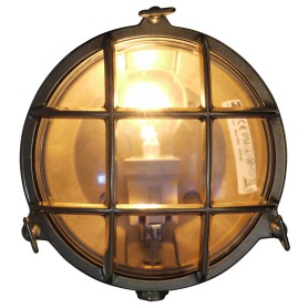 Foresti & Suardi Schotlamp Rond Helder Glas Messing - 190 mm
