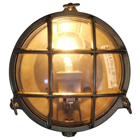 Foresti & Suardi Schotlamp Rond Helder Glas Messing - 190 mm