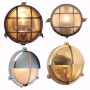 Foresti & Suardi Schotlamp Rond Helder Glas Messing - 215 mm