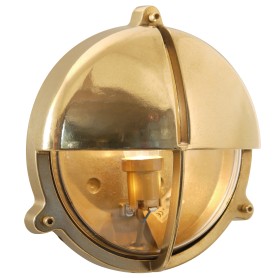 Foresti & Suardi Schotlamp Rond Halve Kap Messing - 226 mm