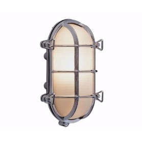 Foresti & Suardi Schotlamp Ovaal Verchroomd Messing - 235 mm