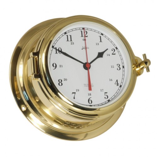 Schatz 1881 Midi 155 Quartz Klok Arabisch Glazen Slaand Messing