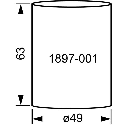 Welsh Miner Reserveglas Mijnlamp Glas - 50x63 mm