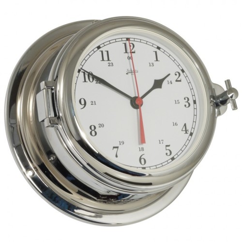 Schatz 1881 Midi 155 Quartz Klok Arabisch Verchroomd Messing