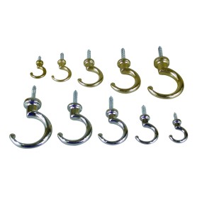 Delite Bekerhaken Gepolijst Messing - ø12 mm (10 Stuks)