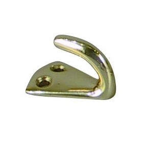Delite Enkele Wandhaak Messing 18 mm - 10 Stuks