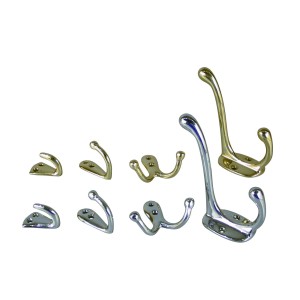 Delite Enkele Wandhaak Messing 18 mm - 10 Stuks 2