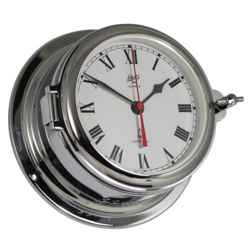 Schatz 1881 Midi 155 Quartz Klok Glazen Slaand Romeins Verchroomd Messing