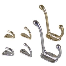 Delite Hook Verchroomd Messing - 10 Stuks