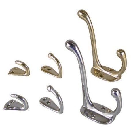 Delite Hook Verchroomd Messing - 10 Stuks